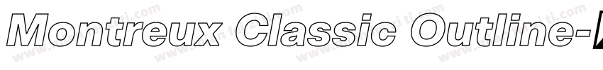 Montreux Classic Outline字体转换